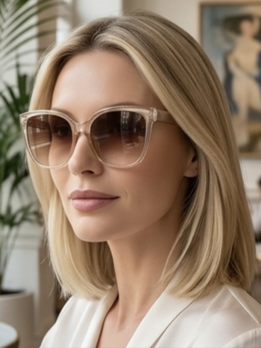 Everyday Chic Sunglasses - Gold/Beige